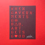 The Cuts Will Make Us Sharper, Patrick Thomas [NB Studio]. Buy and sell the best original vintage posters and prints with The Print Arkive.