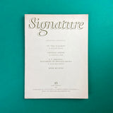 SIGNATURE: A Quadrimestrial of Typography and Graphic Arts No.13 [New Series]. Buy and sell the best graphic design books, journals, magazines and posters with The Print Arkive.