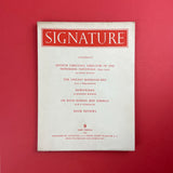 SIGNATURE: A Quadrimestrial of Typography and Graphic Arts No.9 [New Series]. Buy and sell the best graphic design books, journals, magazines and posters with The Print Arkive.