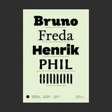 Five Big Names in Type [Lecture Poster] Typographic Circle