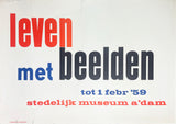 Leven met beelden [Exhibition Poster] Willem Sandberg, 1959