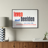Leven met beelden [Exhibition Poster] Willem Sandberg, 1959