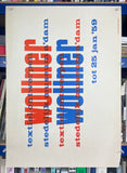 Wollner textielontwerpen [Exhibition Poster] Willem Sandberg, 1959
