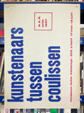 Kunstenaars tussen coulissen [Exhibition Poster] Willem Sandberg, 1957
