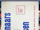 Kunstenaars tussen coulissen [Exhibition Poster] Willem Sandberg, 1957