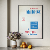Wilhelm Lehmbruck / Kurt Schwitters [Exhibition Poster] Willem Sandberg, 1956