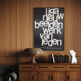 Liga Nieuw Beelden [Exhibition Poster] Wim Strijbosch, 1958