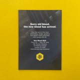 D&AD New Blood: Sorry old blood, the new blood has arrived [Poster] Greg Quinton. Buy and sell the best original vintage posters and prints with The Print Arkive.