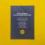 D&AD New Blood: Sorry old blood, the new blood has arrived [Poster] Michael Wolff. Buy and sell the best original vintage posters and prints with The Print Arkive.