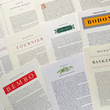 Monotype type specimens [x11 leaflets]. Buy and sell the best graphic design books, journals, magazines and posters with The Print Arkive.