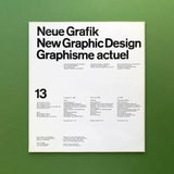 Neue Grafik / New Graphic Design / Graphisme actuel No.13 1962. Buy and sell the best graphic design books, journals, magazines and posters with The Print Arkive.