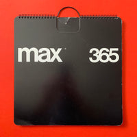 Max365 Perpetual Wall Calendar (Massimo Vignelli). Buy and sell design related books, magazines and posters with The Print Arkive.