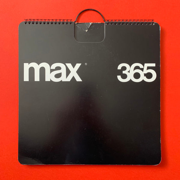 Max365 Perpetual Wall Calendar (Massimo Vignelli). Buy and sell design related books, magazines and posters with The Print Arkive.