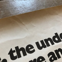 "We, the undersigned, deplore and oppose…" - Crosby/Fletcher/Forbes