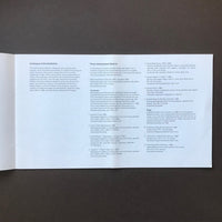 This is the checklist for the exhibition Claes Oldenburg - Chermayeff & Geismar