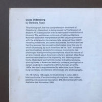 This is the checklist for the exhibition Claes Oldenburg - Chermayeff & Geismar