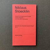 Niklaus Stoecklin: Plakate und angewandte Graphik Einführungstexte (Emil Ruder)