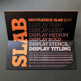 Neutraface Slab Font Catalog (House Industries)
