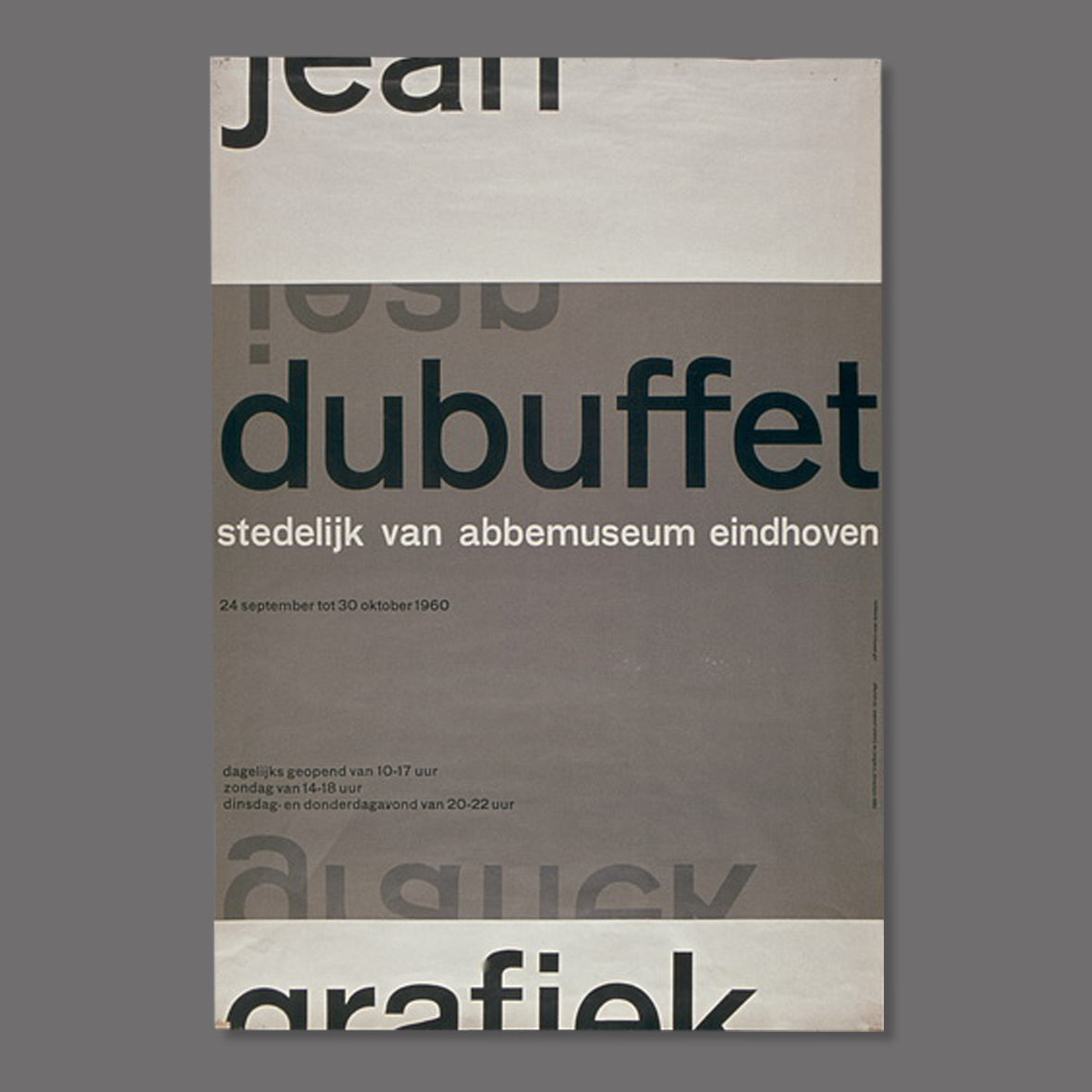 Jean Dubuffet Grafiek / 1960 POSTER (Wim Crouwel) – The Print Arkive