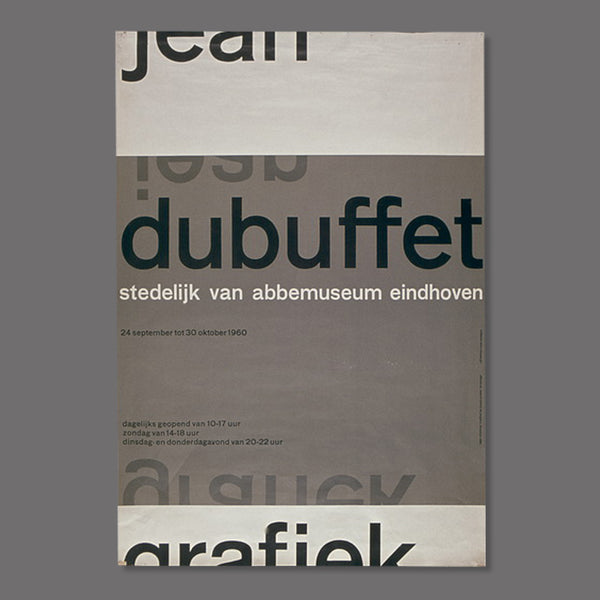Jean Dubuffet Grafiek / 1960 POSTER (Wim Crouwel)