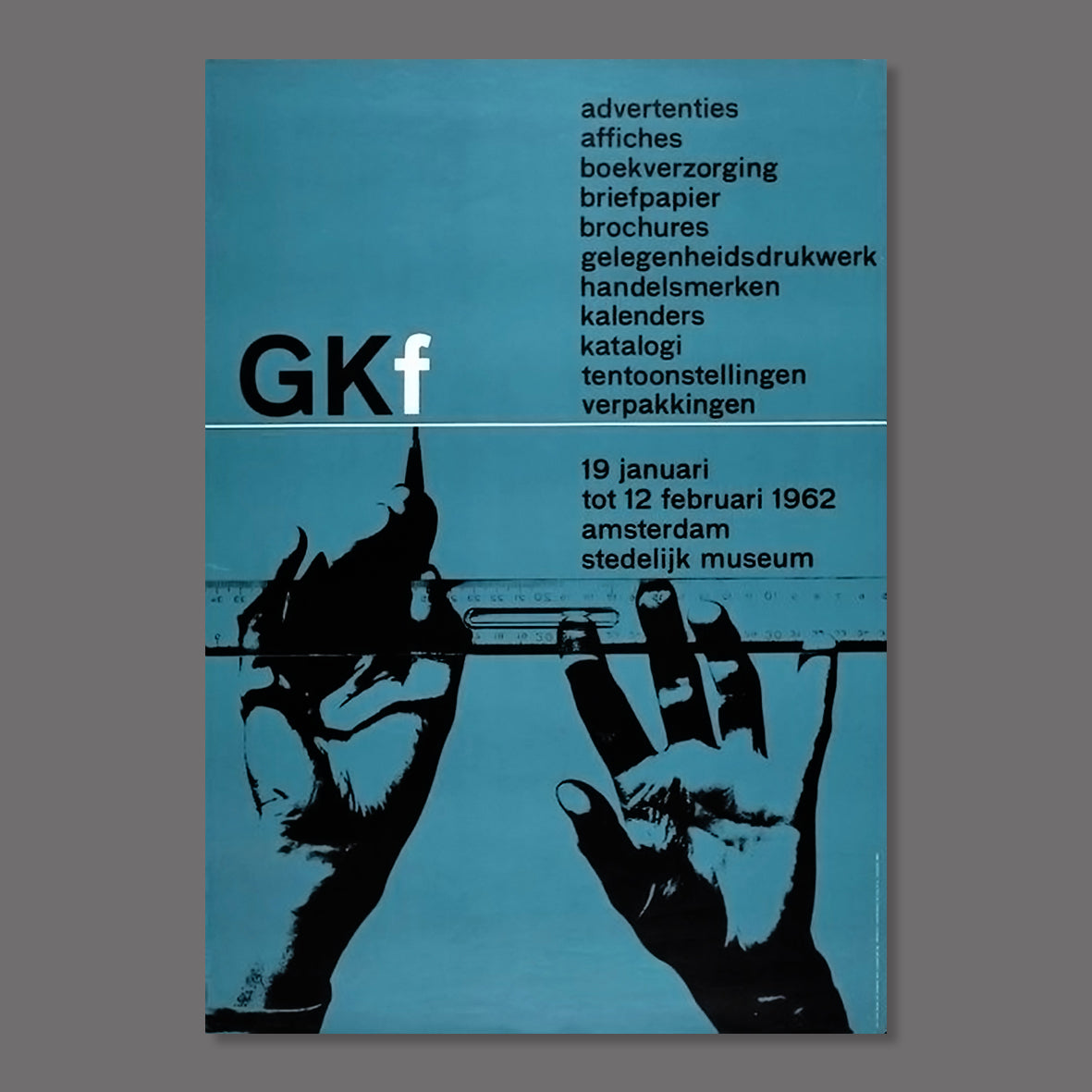 GKf – Advertising, Posters… / 1962 POSTER (Wim Crouwel) – The