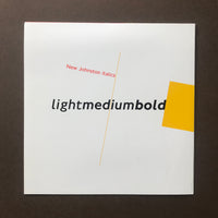 New Johnston italics - lightmediumbold