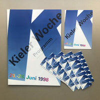 Kieler Woche 1998; Offizielle Programm & Postkarte (Wim Crouwel)