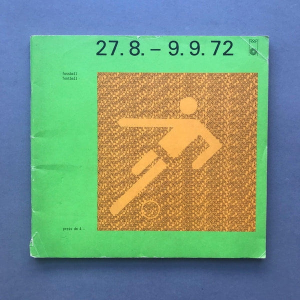 1972 Munich Olympic Football Programme 27.8.-9.9.72