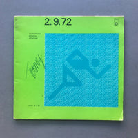 1972 Munich Olympic Athletics Programme 2.9.72
