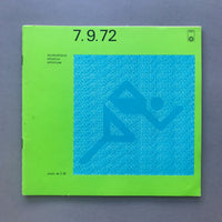 1972 Munich Olympic Athletics Programme 7.9.72