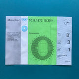 1972 Munich Olympic Closing Ceremony Ticket 10.9.1972