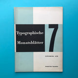 Typographische Monatsblätter 7, Juli 1946 (Hans Neuburg)