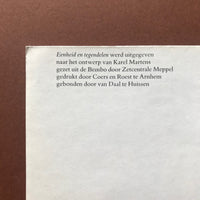 Unity and opposites, Juriaan Schrofer (Karel Martens)