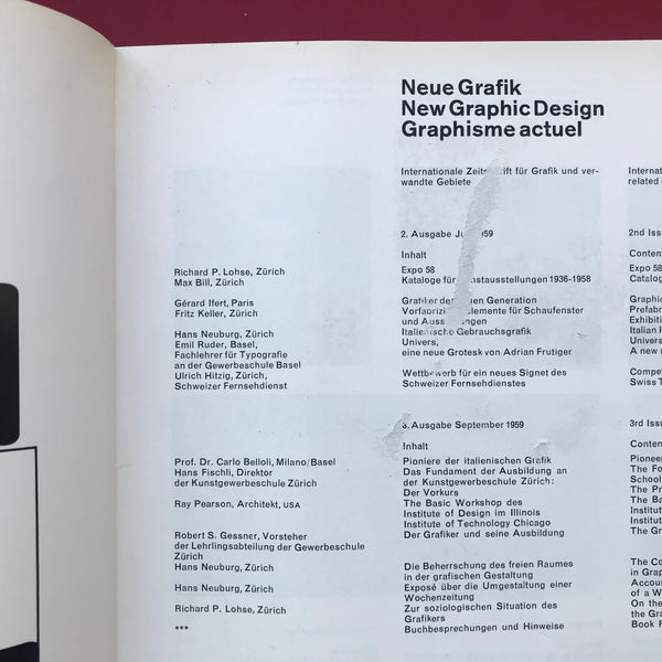 Neue Grafik / New Graphic Design / Graphisme actuel - No.2