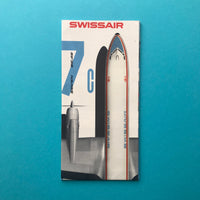 Swissair Douglas DC-7C Leaflet/Poster (Kurt Wirth)