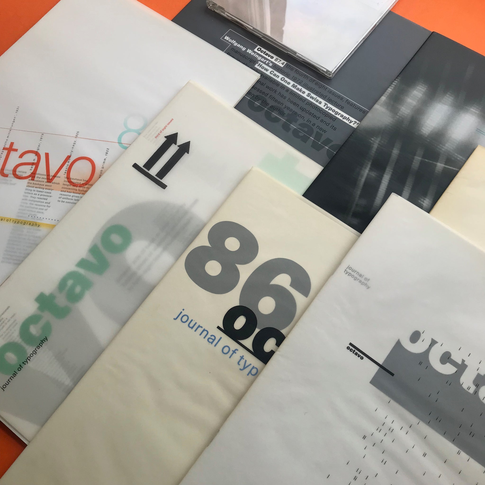 OCTAVO International Journal of Typography, 1986–90 (Complete Set