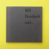 Bill Bernbach said…