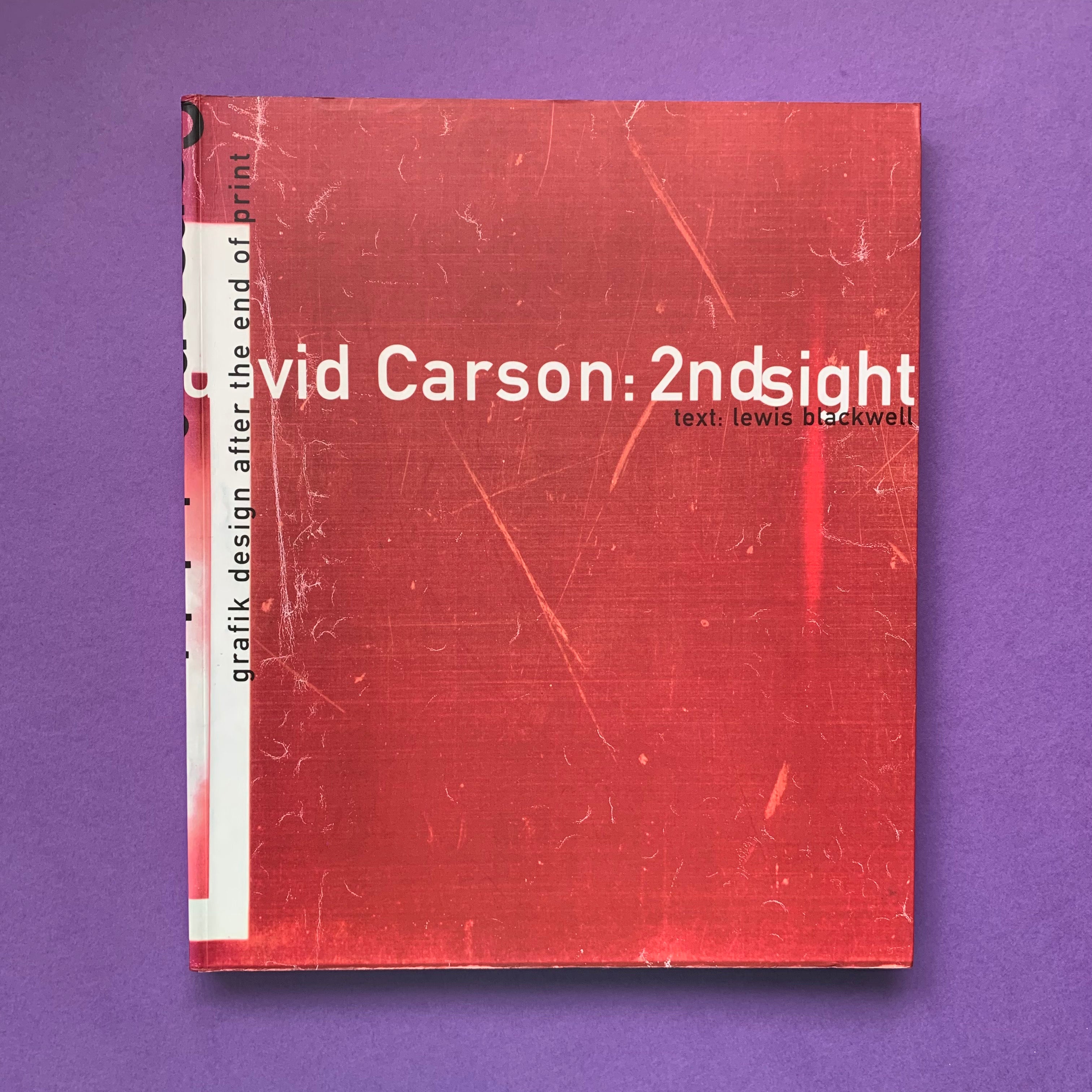 David Carson: 2nd Sight デザイン 洋書 David Carson: 2nd sight – The Print Arkive