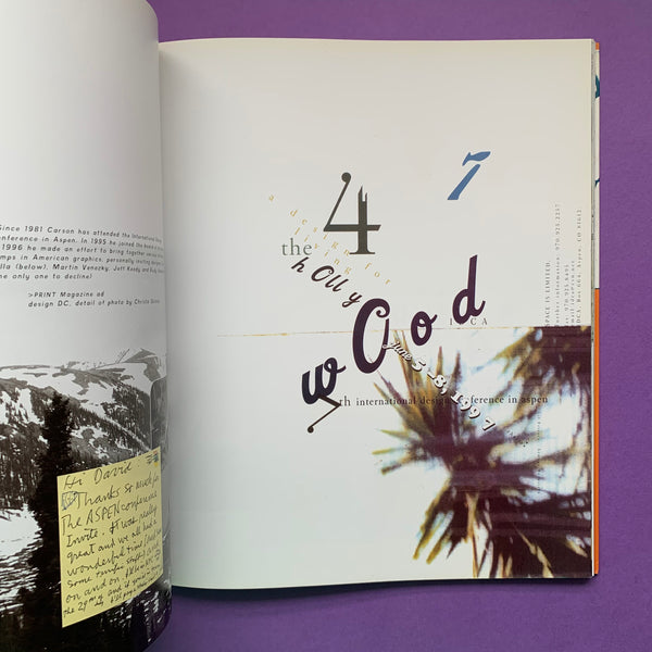 David Carson: 2nd Sight デザイン 洋書 Weird Bookshelf: David Carson - 2nd Sight: Grafik Design