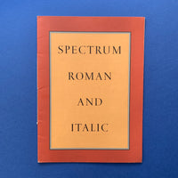 Spectrum Roman and Italic (Monotype Corporation)