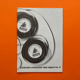 Pirelli Cinturato consumer test report Nos.1–3 (Derek Birdsall)