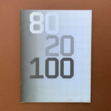 80 20 100: Wim Crouwel, Nijhoff & Lee. Dutch graphic design book.