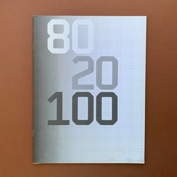 80 20 100: Wim Crouwel, Nijhoff & Lee. Dutch graphic design book.