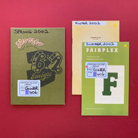 Emigre Magazine. Type and font foundry specimen books. 2002