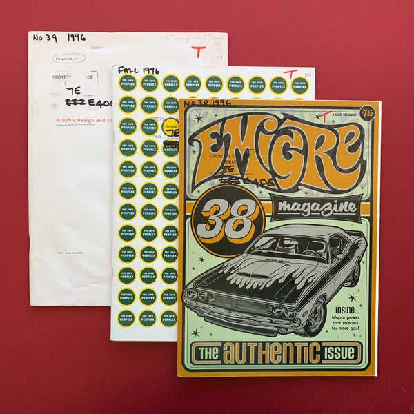 Emigre Magazine. Type and font foundry specimen books. 1996