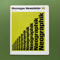 Monotype Newsletter No.88, February 1971, first edition vintage monotype book for sale at The Print Arkive. Buy and sell your old design books.