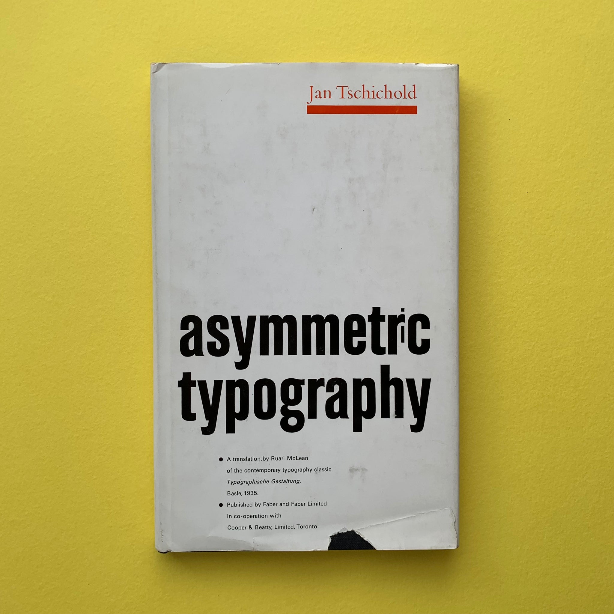 Asymmetric Typography (Jan Tschichold) – The Print Arkive