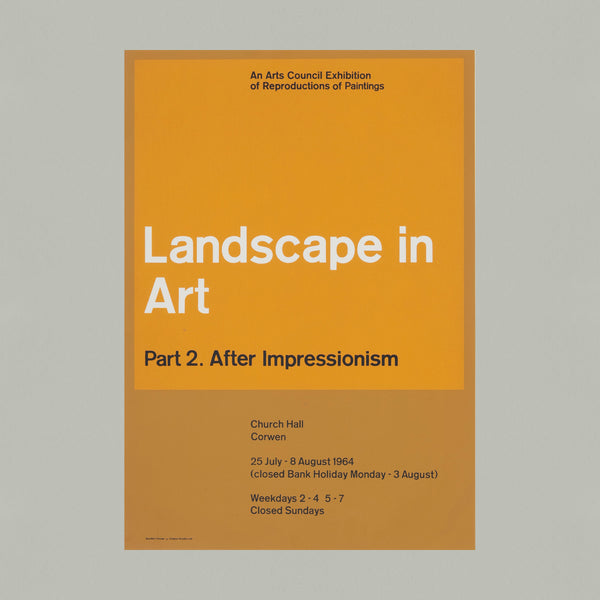 Landscape in Art: Part 2. After Impressionism (Arts Council, 1964). Printed by Kelpra Studio. Buy and sell vintage design posters with The Print Arkive. 