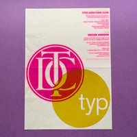Trevor Johnson. Typographic Circle, Lecture posters, 2004 - 2007.  Buy and sell vintage graphic design posters with The Print Arkive.