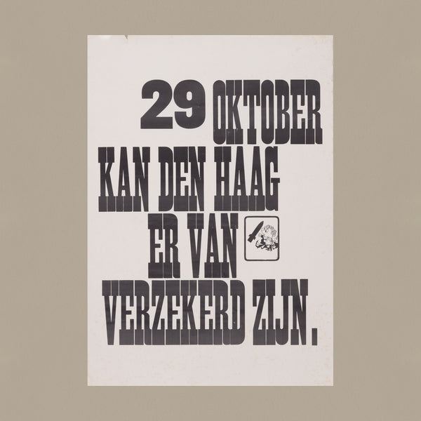 29 Oktober den Haag er van verzekerd zijn (Opland)